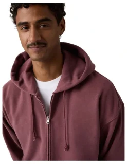 Levi's Hayes Boxy Full-Zip Sweatshirt in Post-Grunge Roan Rouge