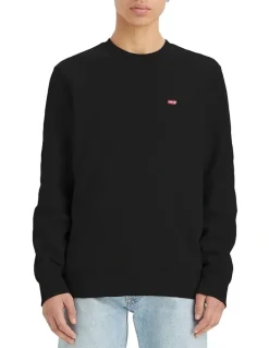 Levi's Original Housemark Crewneck Sweatshirt in Mineral Black