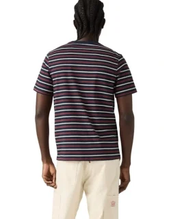 Levi's Original Housemark T-shirt in Andor Stripe Navy Blazer