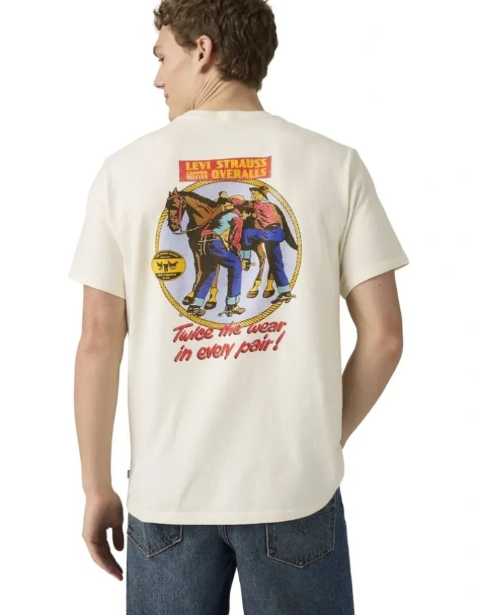 Levi's Relaxed Short-Sleeve Graphic T-shirt in Egret