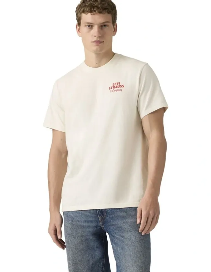 Levi's Relaxed Short-Sleeve Graphic T-shirt in Egret
