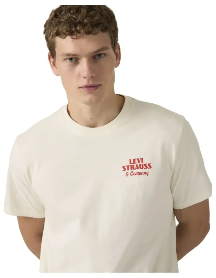 Levi's Relaxed Short-Sleeve Graphic T-shirt in Egret
