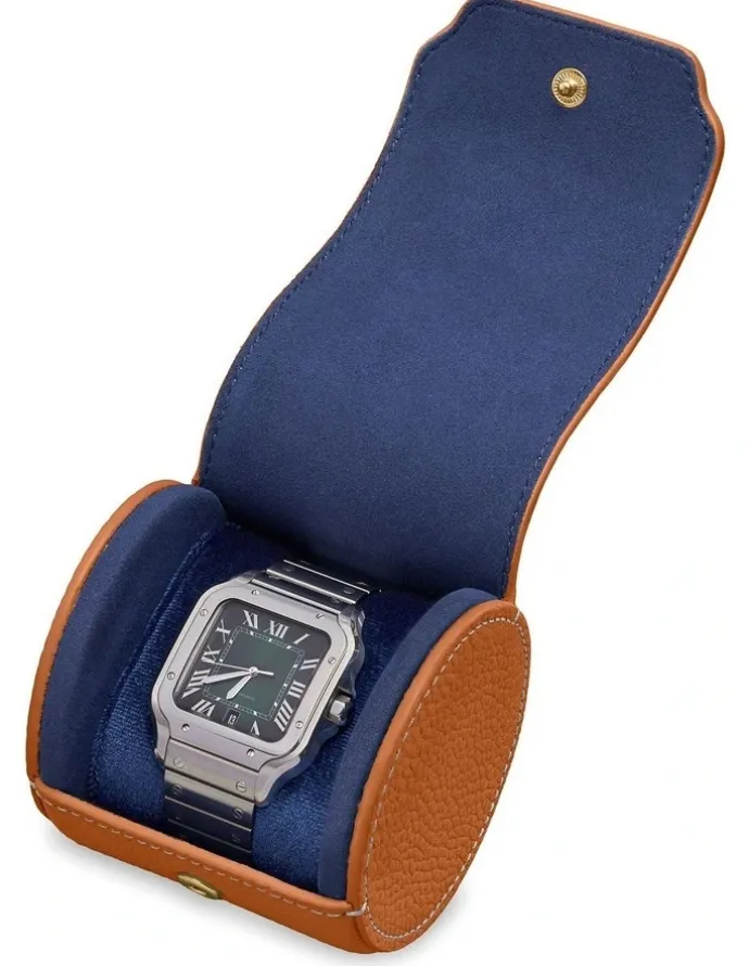MAISON de SABRÉ The Watch Roll in Pecan Brown