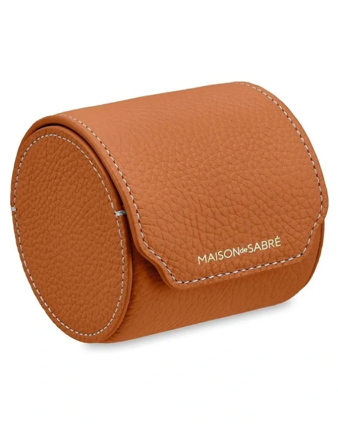 MAISON de SABRÉ The Watch Roll in Pecan Brown