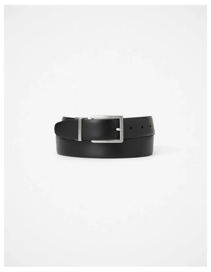 Marcs Lance Reversible Leather Belt in Black/Cognac