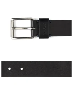 Marcs Oscar Leather Jeans Belt in Black