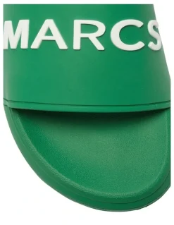 Marcs Venice Slide in Green/White