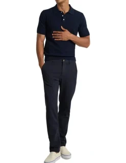 Marcs Alex Knit Polo in Dark Navy
