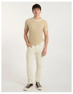 Marcs Boston Textured Tee in Latte