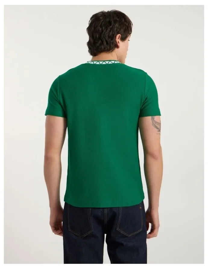 Marcs Boston Textured Tee in Racing Green