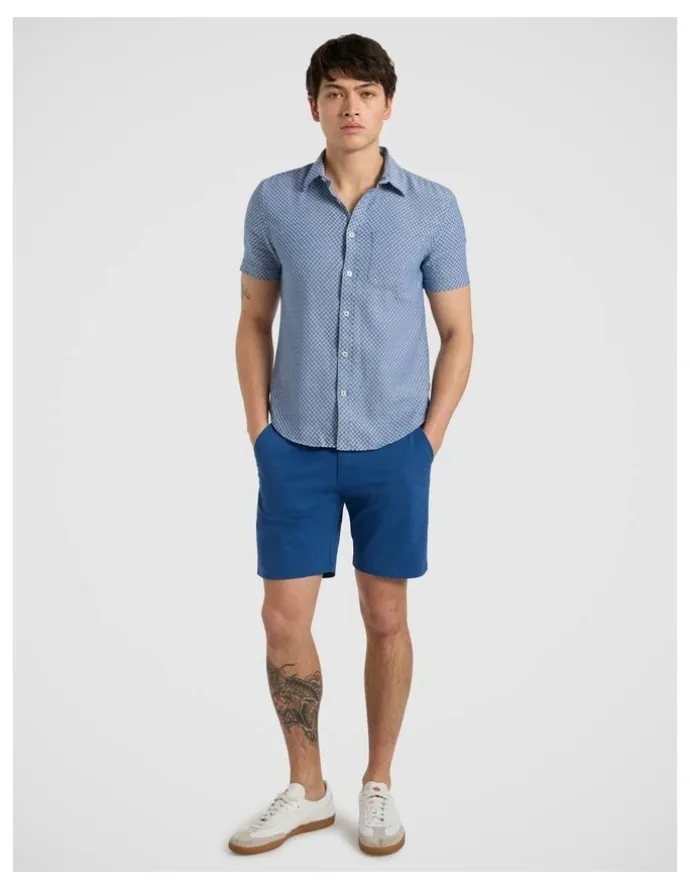 Marcs Brayden Chino Short in Nautical Blue
