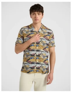 Marcs Championship Race Shirt in Blue Multi