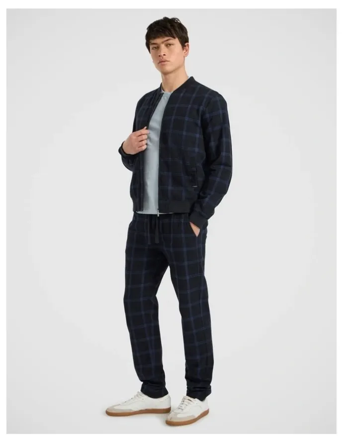 Marcs Colonel Cotton Linen Bomber in Dark Navy