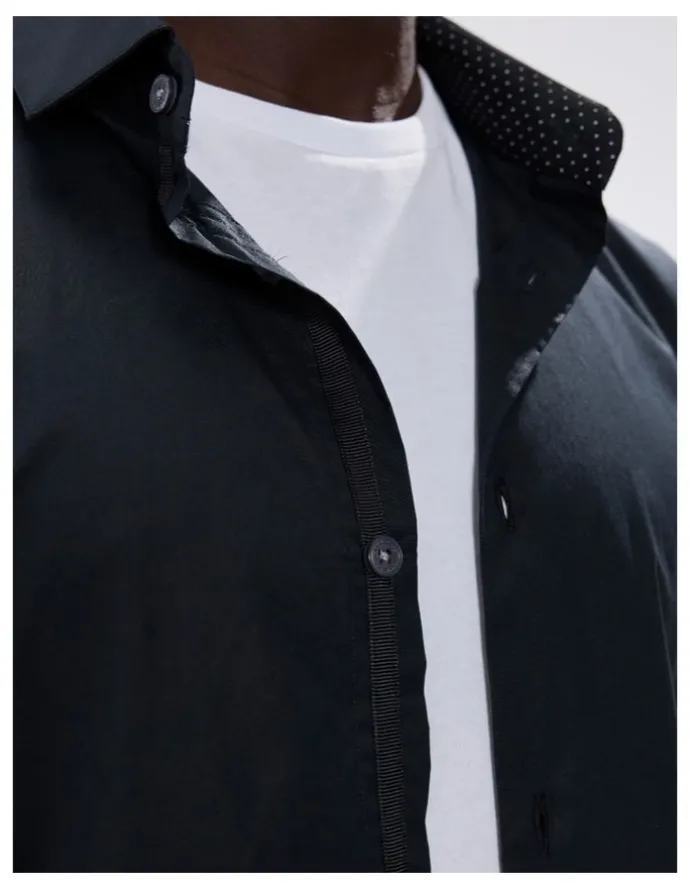 Marcs Cooper Stretch Shirt in Black