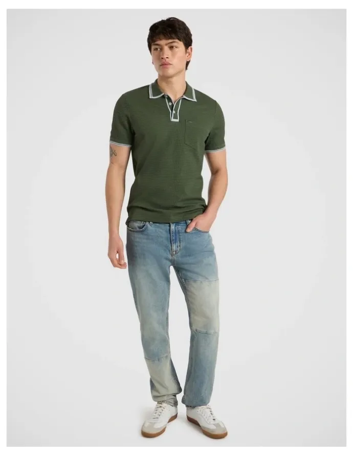 Marcs Dane Border Polo in Thyme