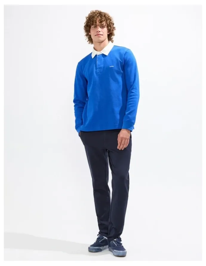 Marcs Dennis Rugby Top in Azure Blue
