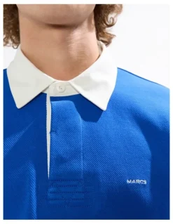 Marcs Dennis Rugby Top in Azure Blue