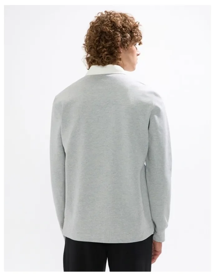 Marcs Dennis Rugby Top in Grey Marle