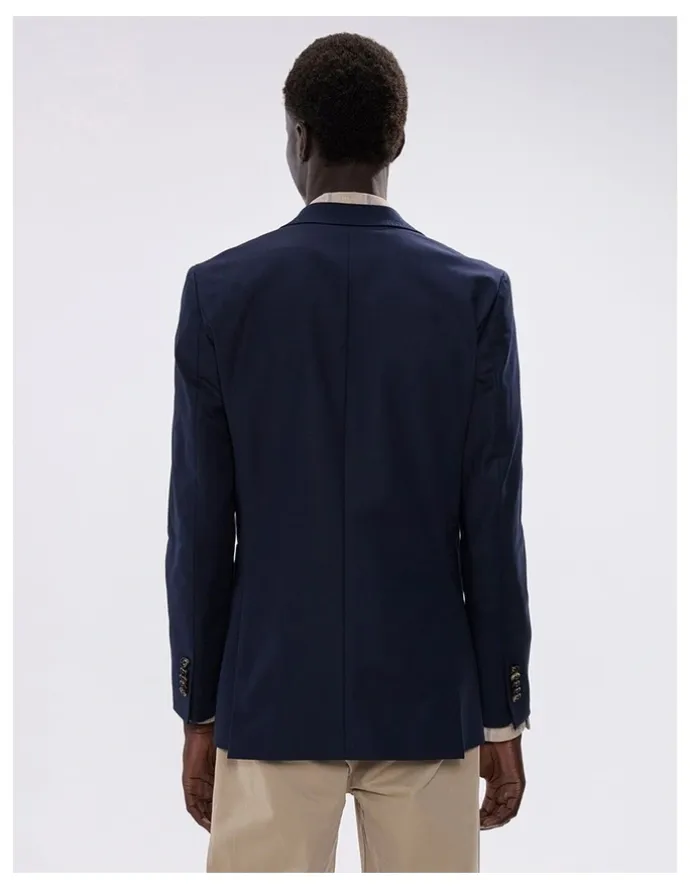 Marcs Evan Cotton Twill Blazer in Navy