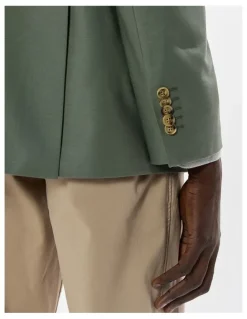 Marcs Evan Cotton Twill Blazer in Agave Green
