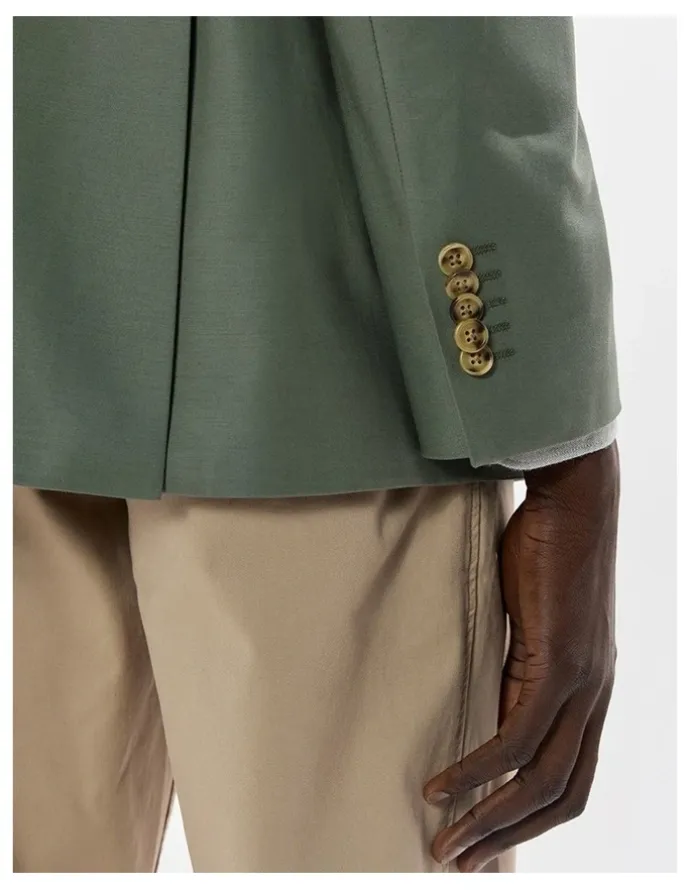 Marcs Evan Cotton Twill Blazer in Agave Green
