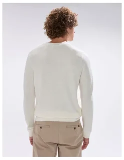 Marcs Gordon Textured Merino Knit in Ivory