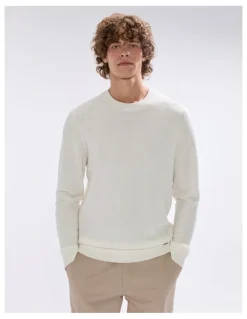 Marcs Gordon Textured Merino Knit in Ivory
