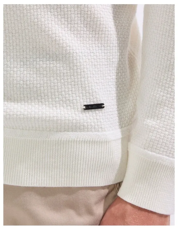 Marcs Gordon Textured Merino Knit in Ivory
