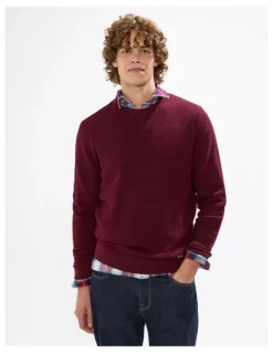 Marcs Gordon Textured Merino Knit in Fig