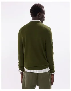 Marcs Gordon Textured Merino Knit in Agave Green