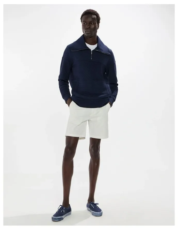 Marcs Helme 1/4 Zip Sweat in Navy