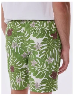 Marcs High Hopes Linen Short in Green Multi
