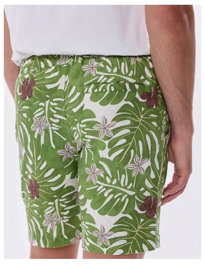 Marcs High Hopes Linen Short in Green Multi
