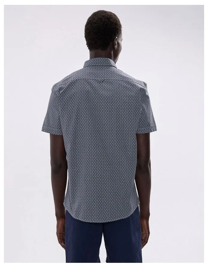 Marcs Horse Code Shirt in Navy Multi