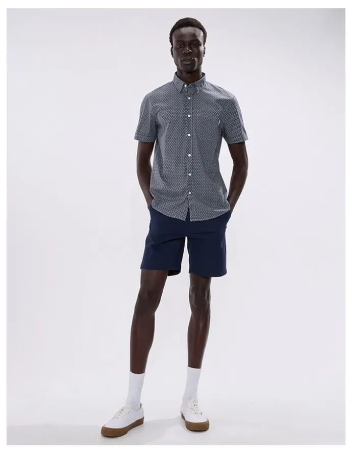 Marcs Horse Code Shirt in Navy Multi