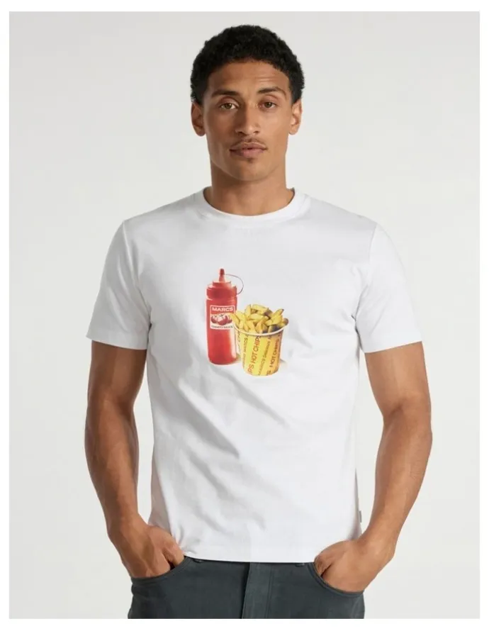 Marcs Hot Chip Tee in White