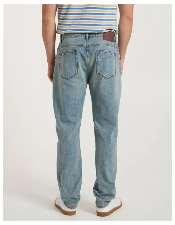 Marcs Hugo Relaxed Fit Patch Jean in High Low Wash