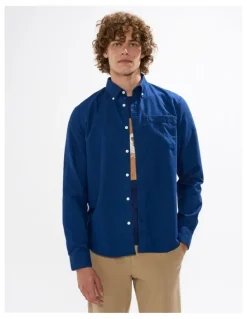 Marcs Julian Oxford Shirt in Azure Blue