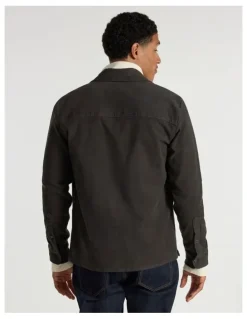 Marcs Juny Cotton Over Shirt in Charcoal