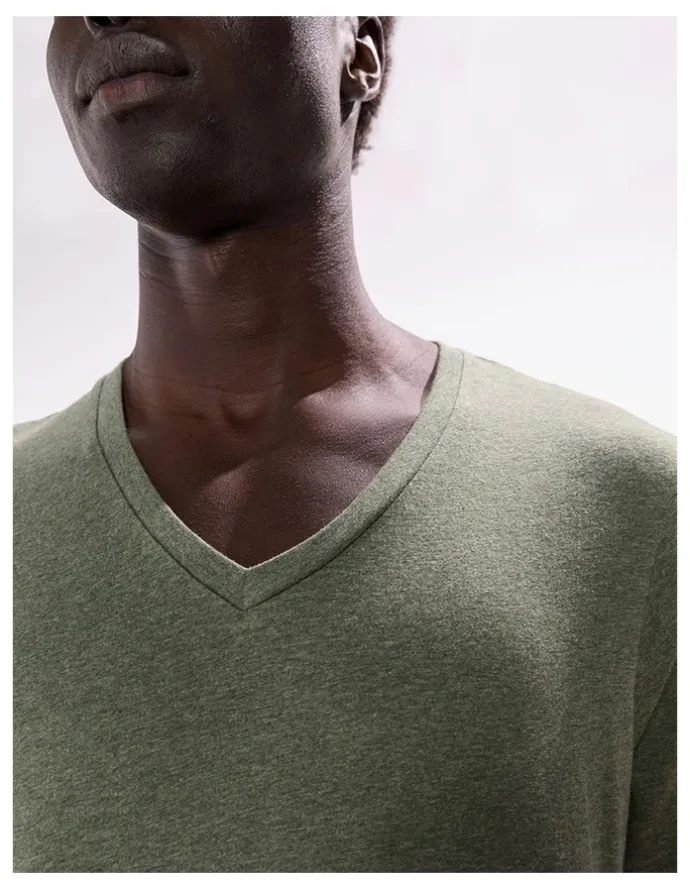 Marcs Marle Arnie V Neck in Forest Marle
