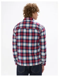 Marcs Mitchell Check Shirt in Dark Plum