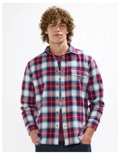 Marcs Mitchell Check Shirt in Dark Plum