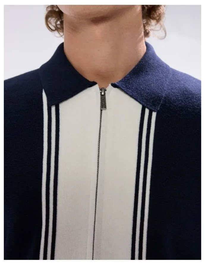 Marcs Nagano Knit Jacket in Navy