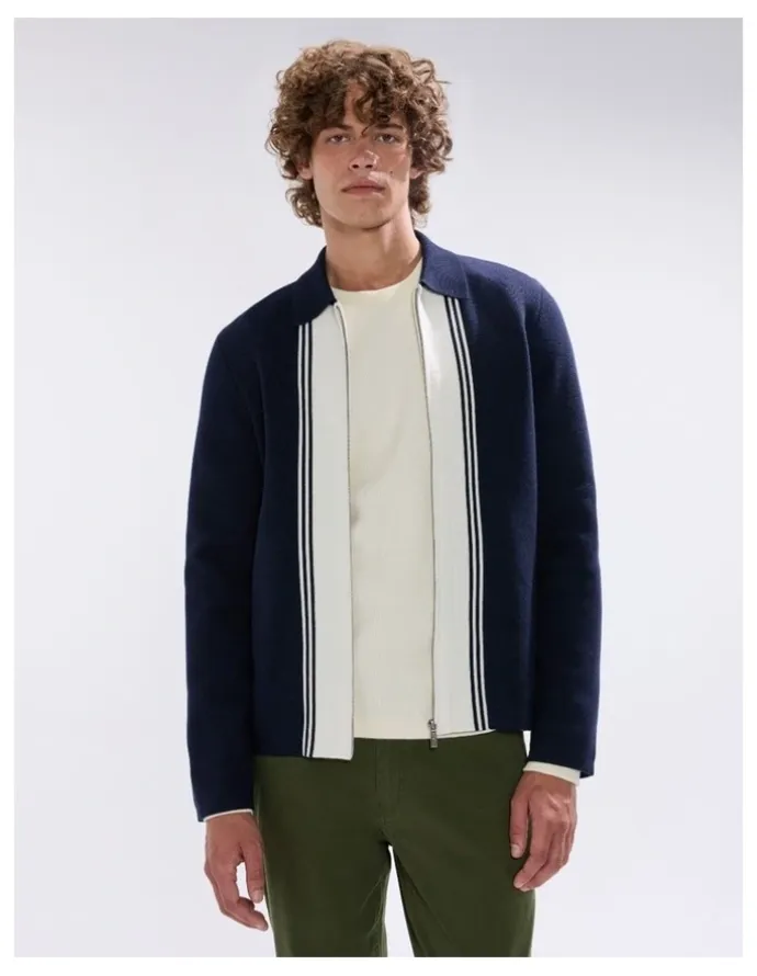 Marcs Nagano Knit Jacket in Navy