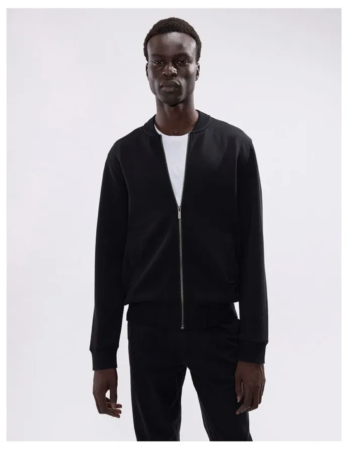 Marcs Neo Zip Front Bomber in Black