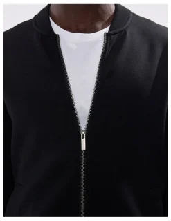 Marcs Neo Zip Front Bomber in Black