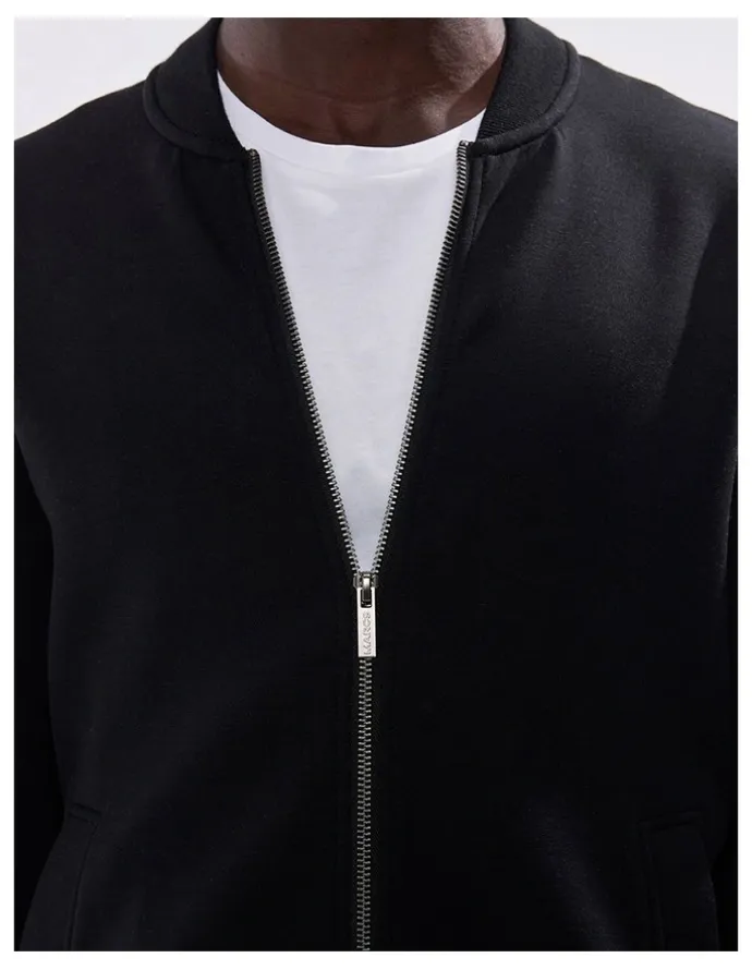 Marcs Neo Zip Front Bomber in Black
