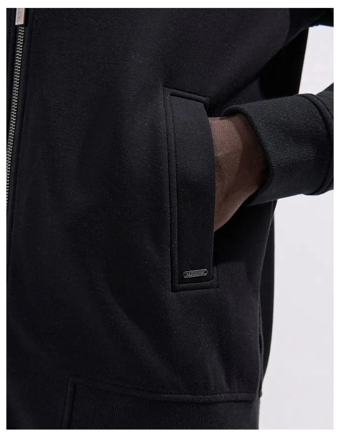 Marcs Neo Zip Front Bomber in Black