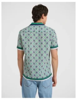 Marcs Penny Tile Shirt in Green Multi