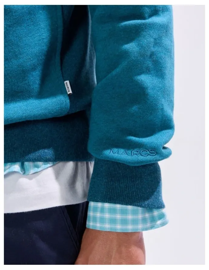 Marcs Rebel Heart Hoodie in Dark Teal